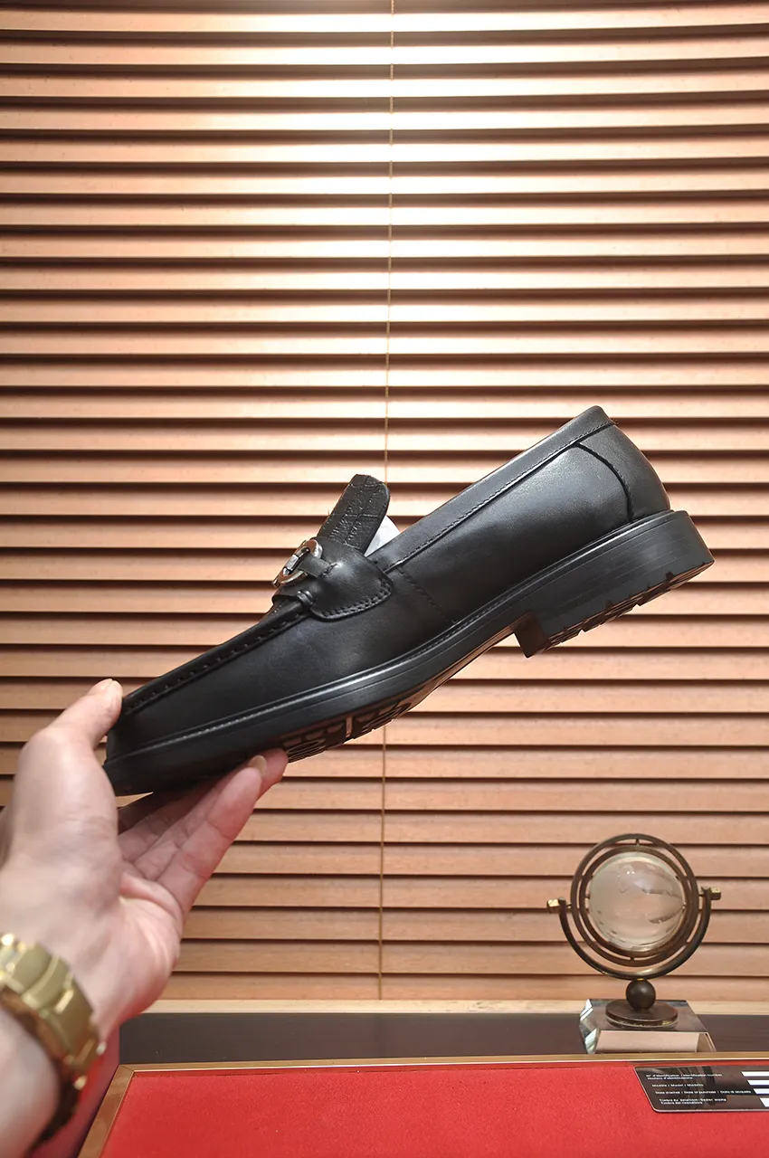 Men's men's shoes 💰520💶[Ferragamo/Ferragamo] (high-end Niuli) New 🍀 Ferragamo* - top version Ferragamo's classic formal leather shoes! Made of imported original cowhide, the inner top layer is comfortable cowhide lining! Original wear-resistant rubber outsole! High quality products! Code number 38-44!